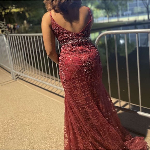 Custom Red Prom Dress - Picture 4 of 4